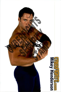 MIKEY HENDERSON AUTOGRAPHED 8X12 PROMO PHOTO